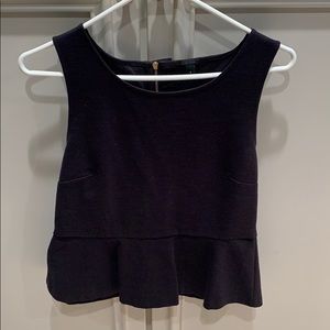 Brand new J. crew black peplum top